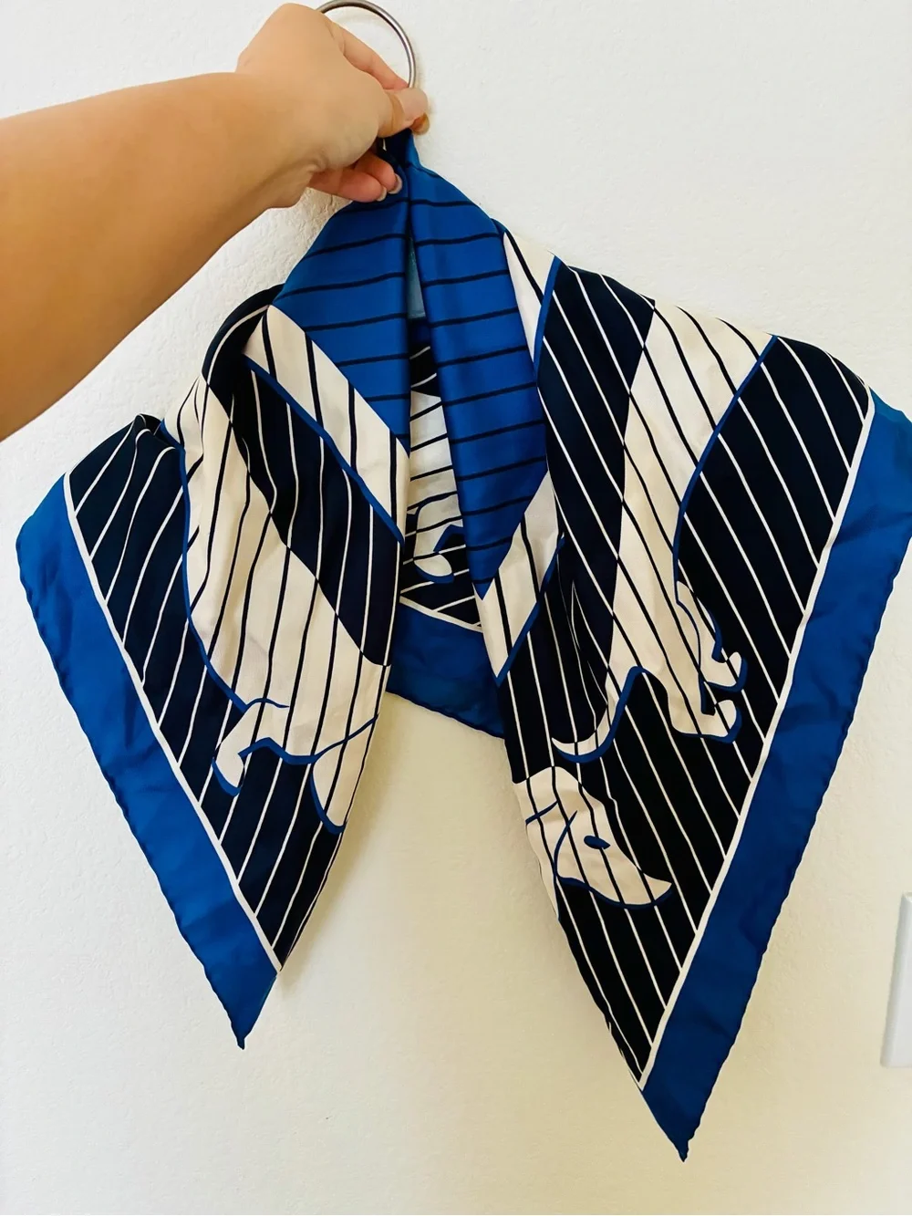 Vintage Salvatore Ferragamo Silk Scarf – Adorable Dachshund Print